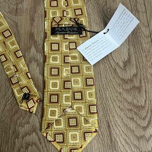 NWT Jos. A. Bank Yellow Designer Signature‎ Collection Silk Tie Size 60